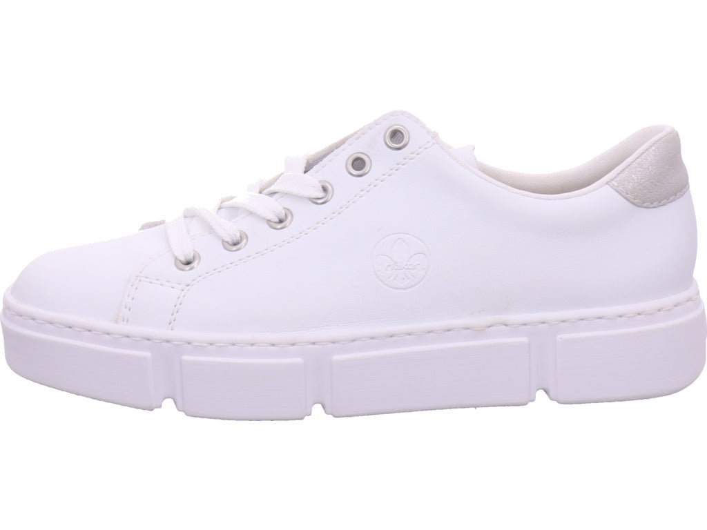 Rieker Damen Sneaker Fsk Damen Halbschuhe in weiß