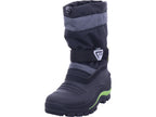 Zoth Spiral Boys Moon Boots Spiral Black/Green in Black