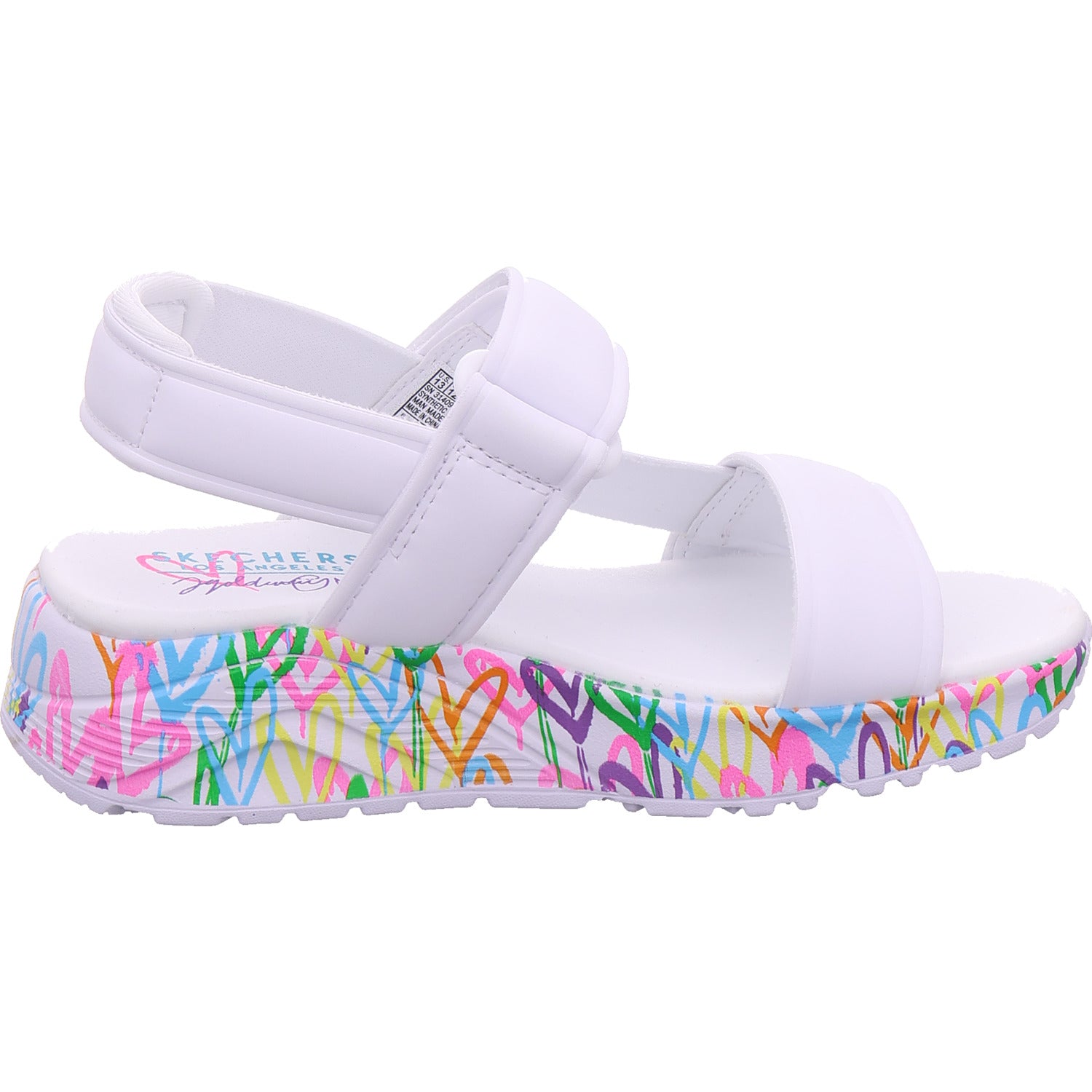 SKECHERS Dívčí sandály Uno Lite Sandal v bílé barvě