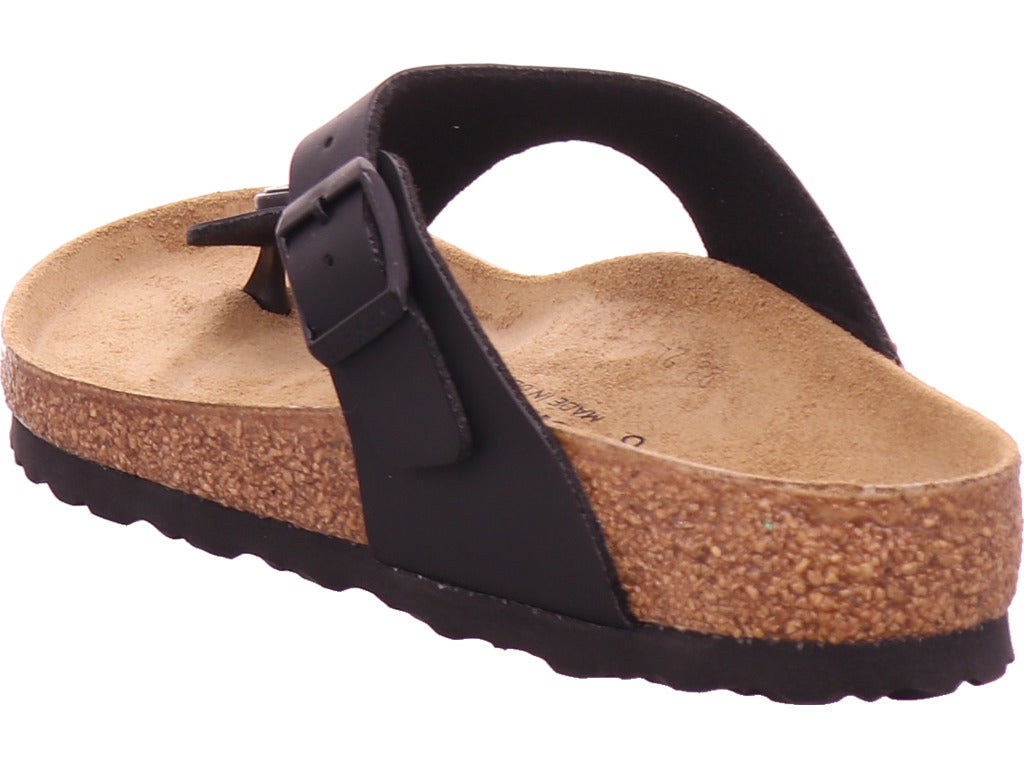 Birkenstock Damen Pantolette Gizeh Bf Schwarz in schwarz