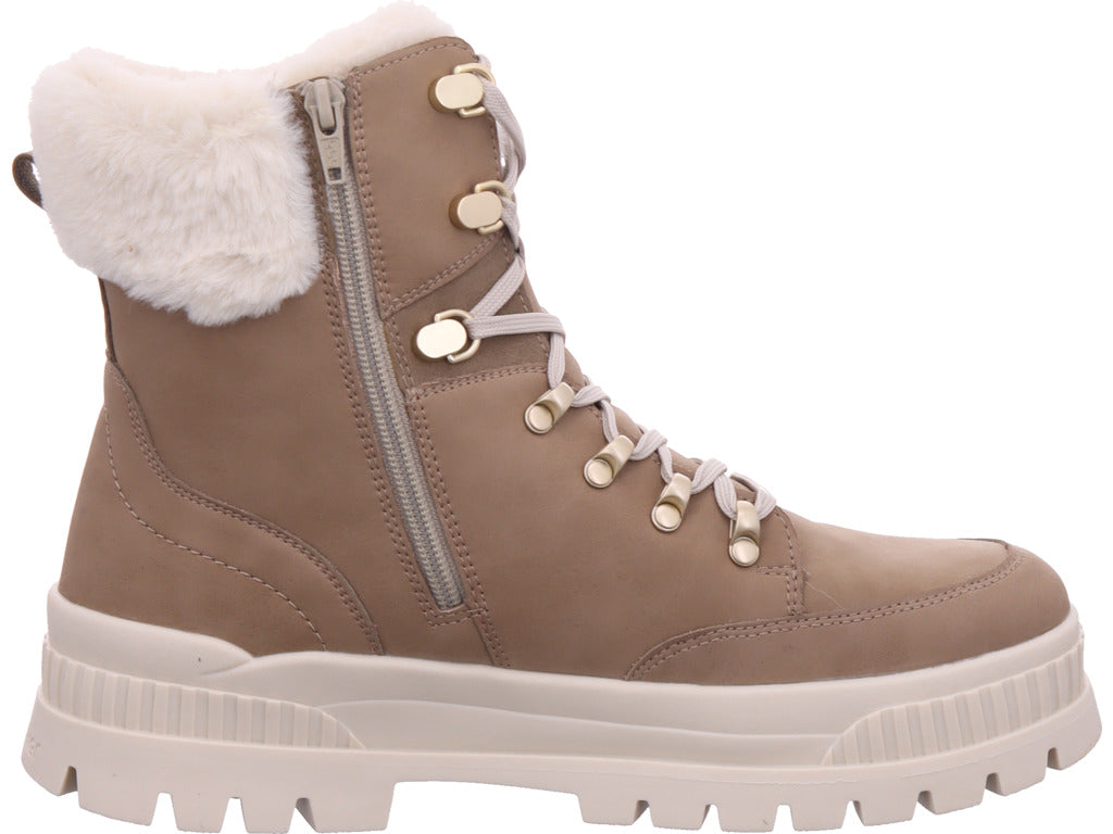 Rieker Damen Winterstiefel Hwk Damen Stiefel in beige