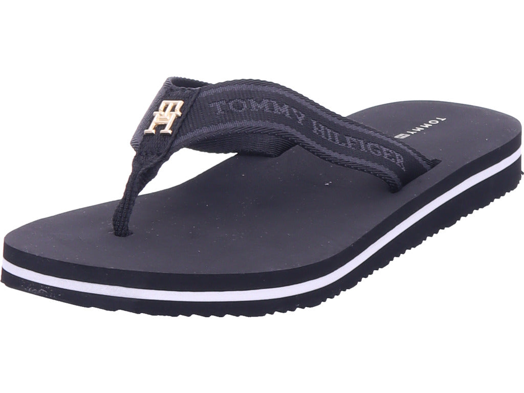 Tommy Hilfiger Damen Badeschuh Beach Sandal in schwarz