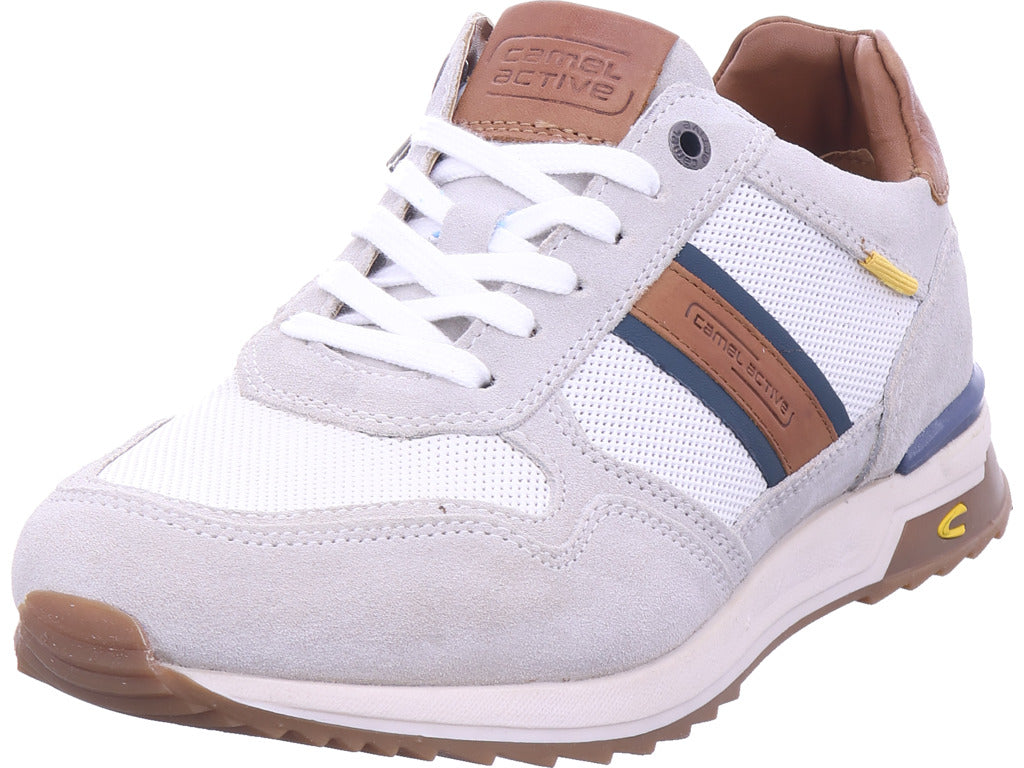 Pánské bílé tenisky s rozděleným potiskem značky Camel