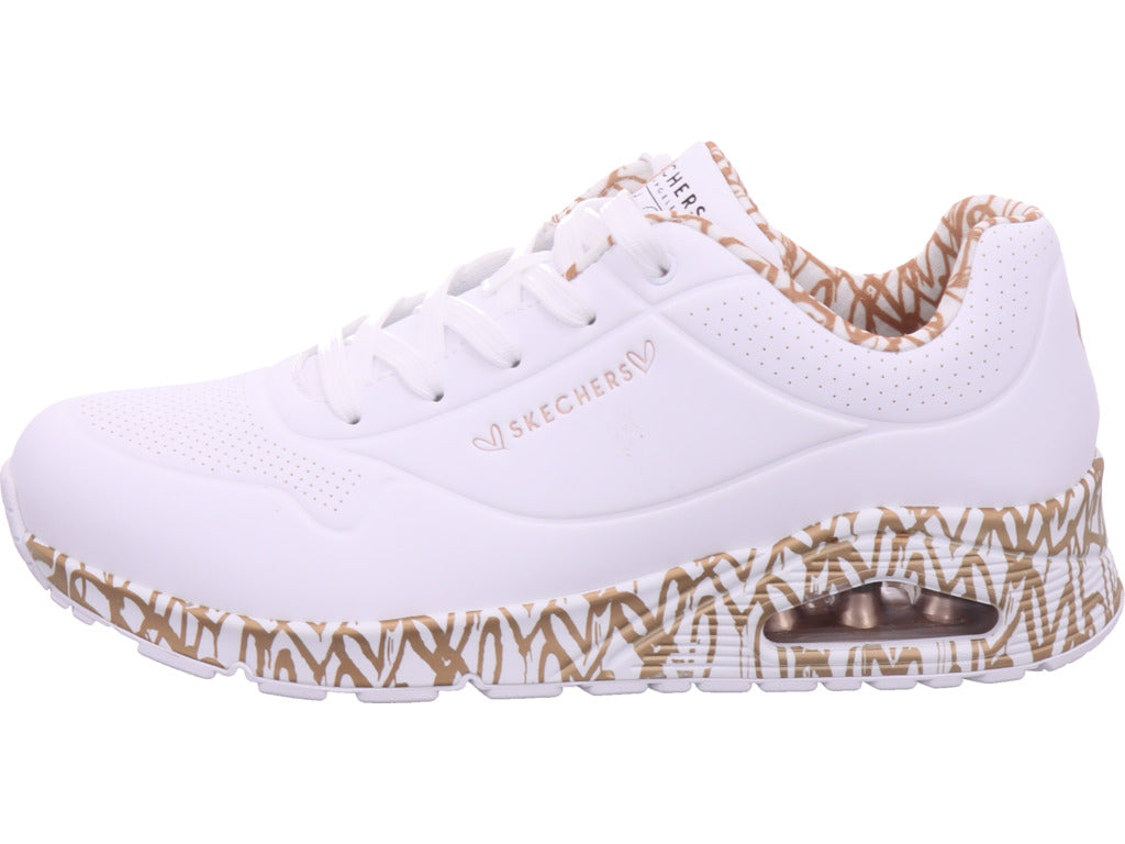 Dámské tenisky SKECHERS Uno Loving Love v bílé barvě