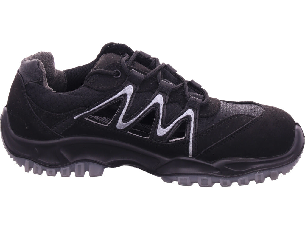 Leopard Herren Arbeitsschuh Sicherheitshalbschuh S1 in schwarz