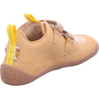 Affenzahn Jungen Halbschuh Barfußschuh Leder Buddy Tiger in beige