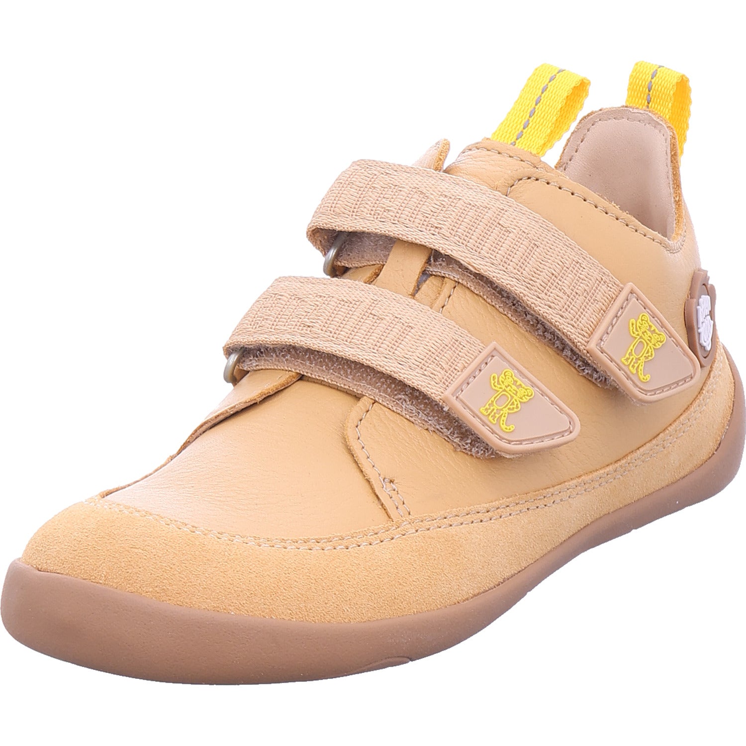 Affenzahn Chlapecká polobotka barefoot kůže Buddy Tiger v béžové