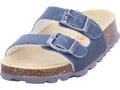 Superfit Jungen Pantolette \ Fussbettpantoffel in blau