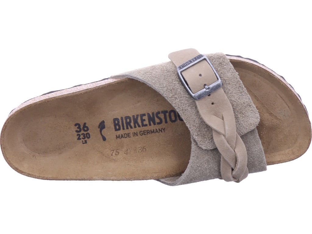Dámské pletené semišové boty Birkenstock Oita v hnědé barvě