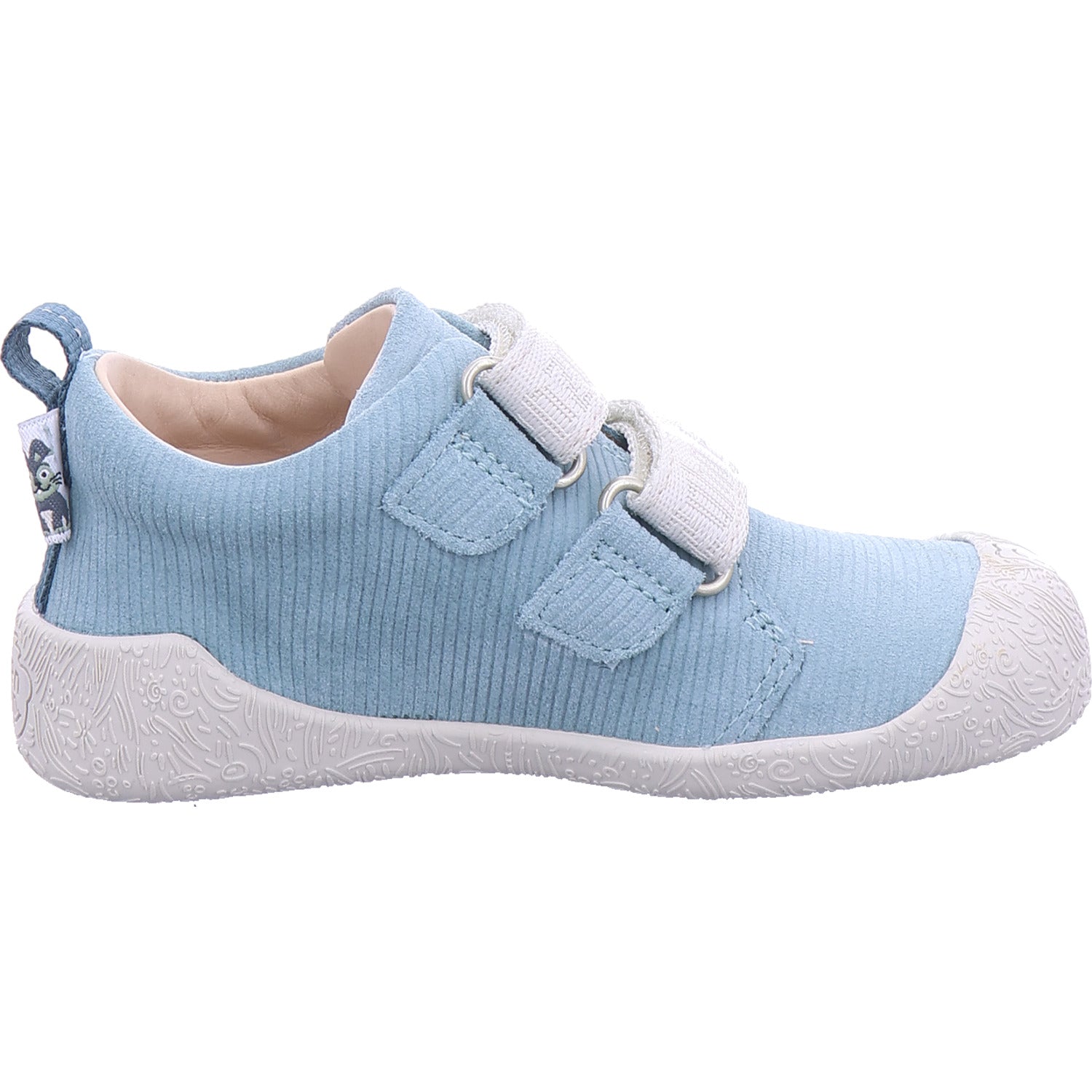 Affenzahn chlapecká polobotka Prewalker Leather Walky v modré barvě