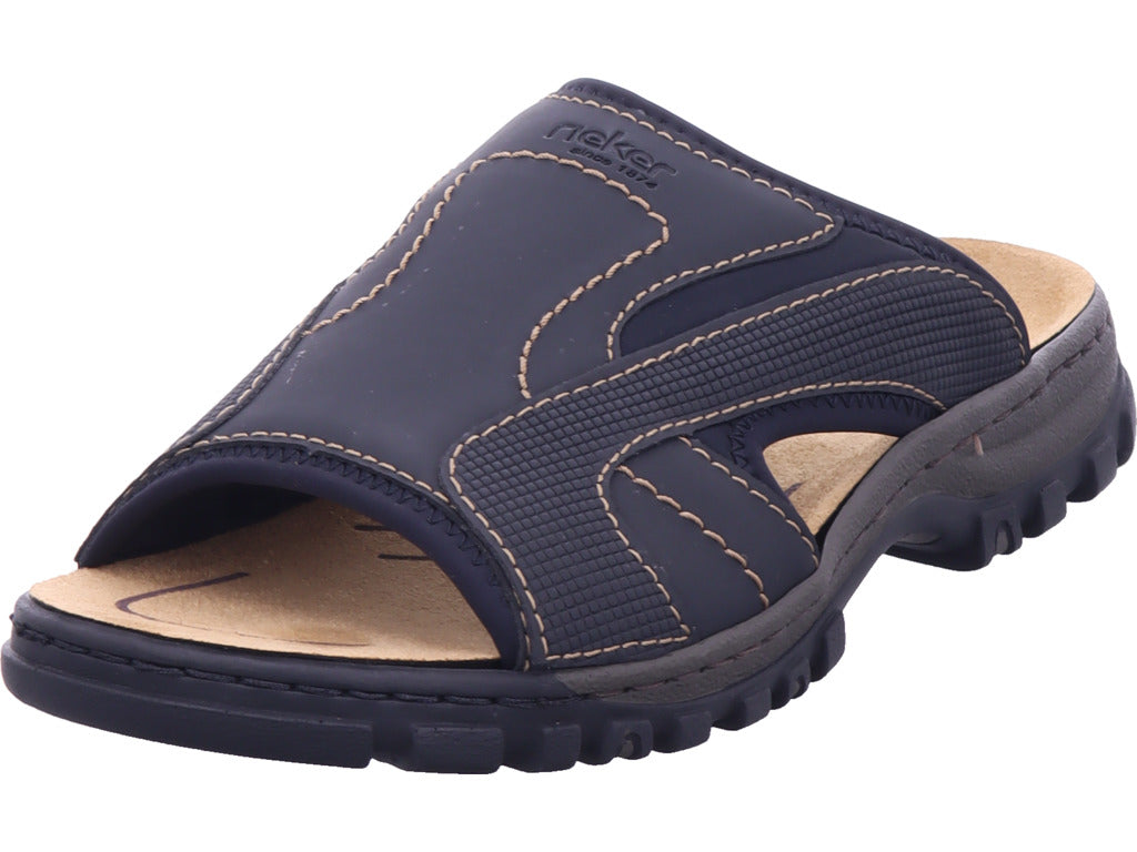 Rieker Herren Pantoffel Fsk Herren Sandalen in schwarz