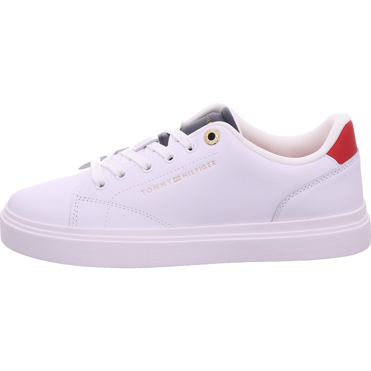 Tommy Hilfiger Damen Sneaker Th Feminine Cupsole Leather in weiß