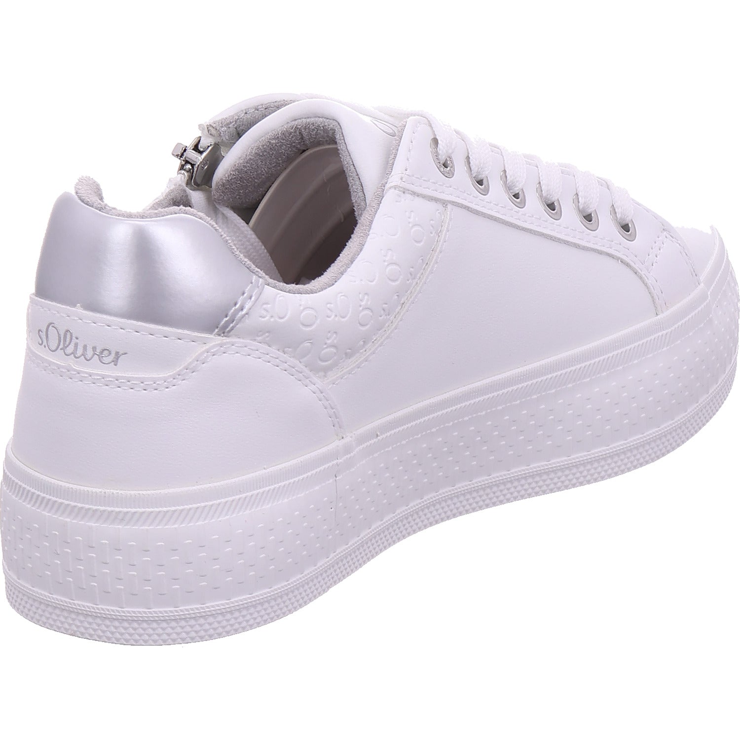s.Oliver women's sneakers in white
