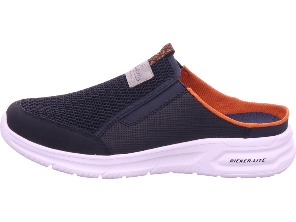 Rieker Herren Pantolette Fsk Herren Halbschuhe in blau