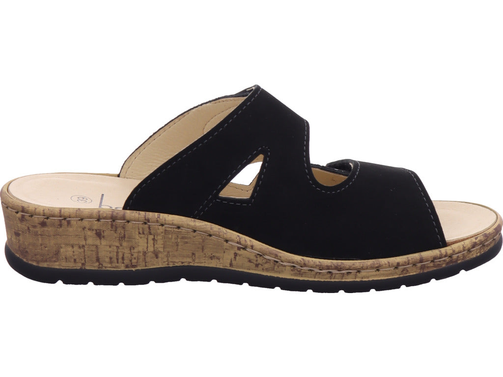Portina Damen Pantolette  in schwarz