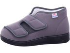 Varomed Unisex - Erwachsene Hausschuh Genua Klettschuh in grau