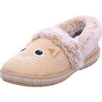 SKECHERS Damen Hausschuh Bobs Too Cozy in beige