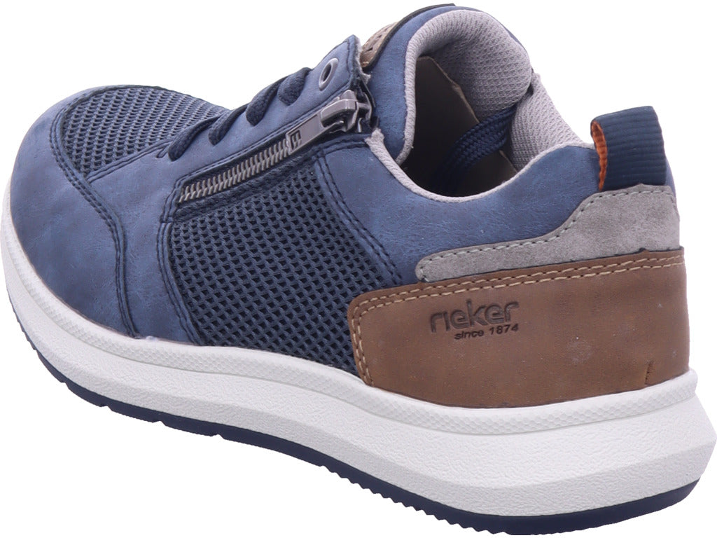 Rieker Herren Sneaker Fsk Herren Halbschuhe in blau