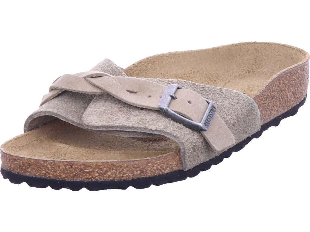 Dámské pletené semišové boty Birkenstock Oita v hnědé barvě