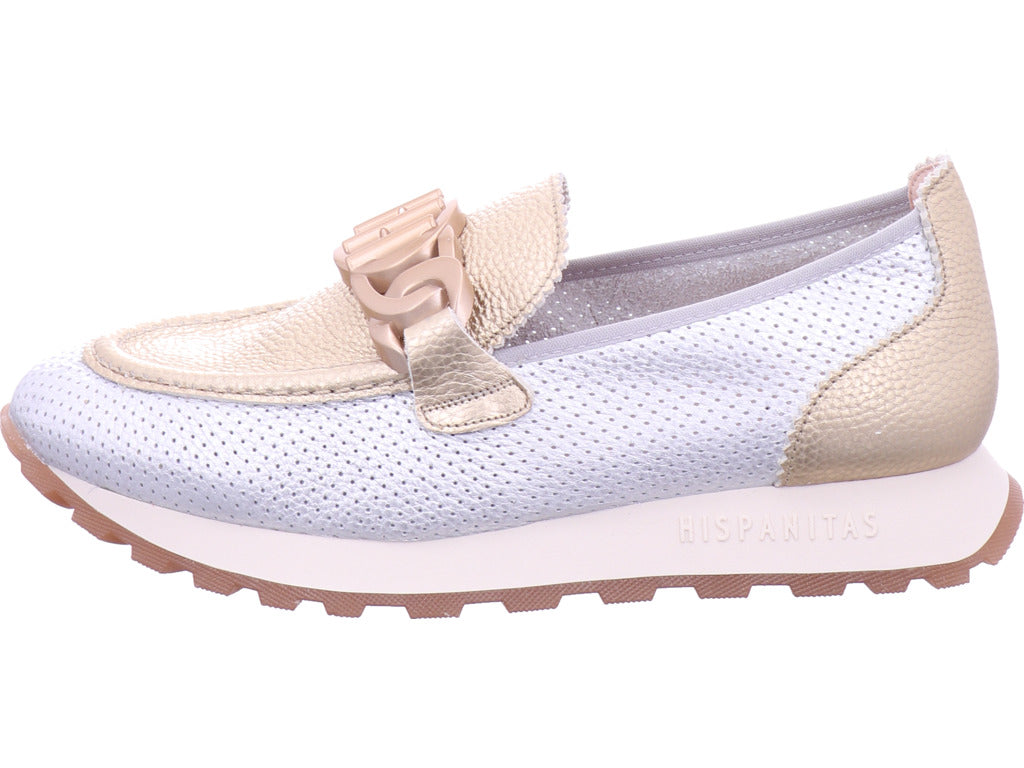 Hispanitas Damen Slipper Boleromet V24 in silber