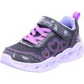 SKECHERS Mädchen Sneaker Heart Lights Bubble Love in schwarz