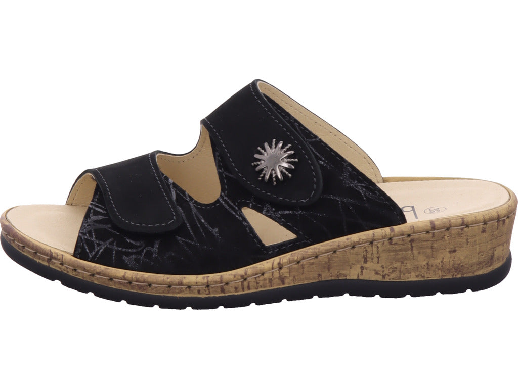 Portina Damen Pantolette  in schwarz