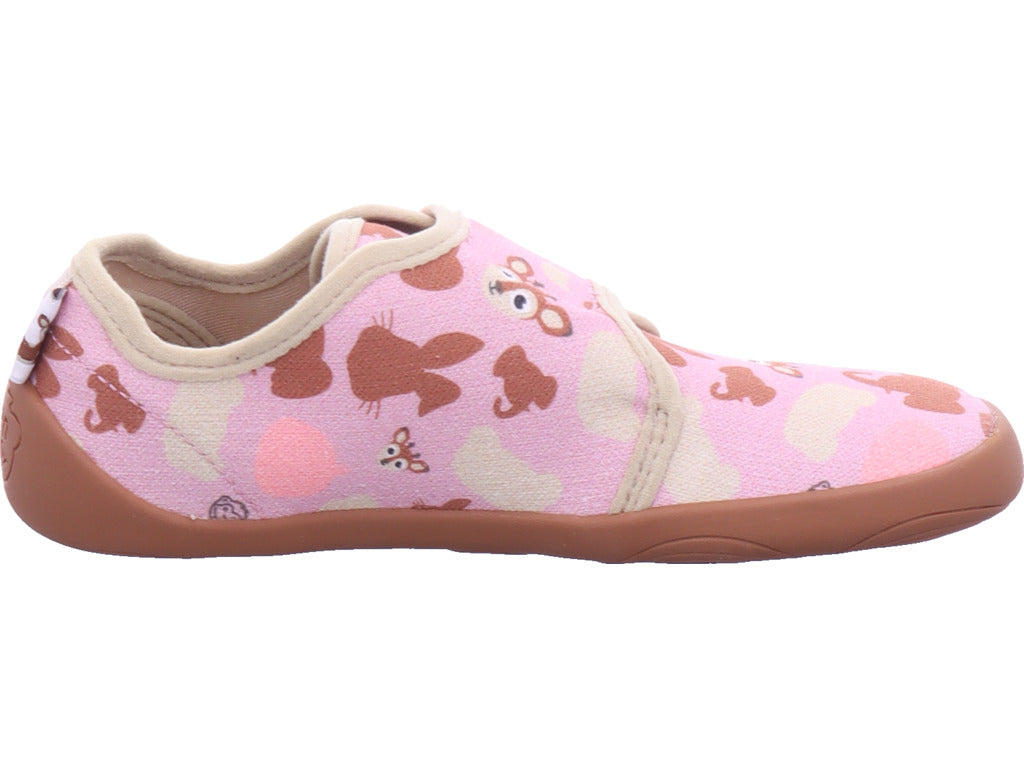 Dívčí bavlněné pantofle Affenzahn, design jelena Movy, zdarma