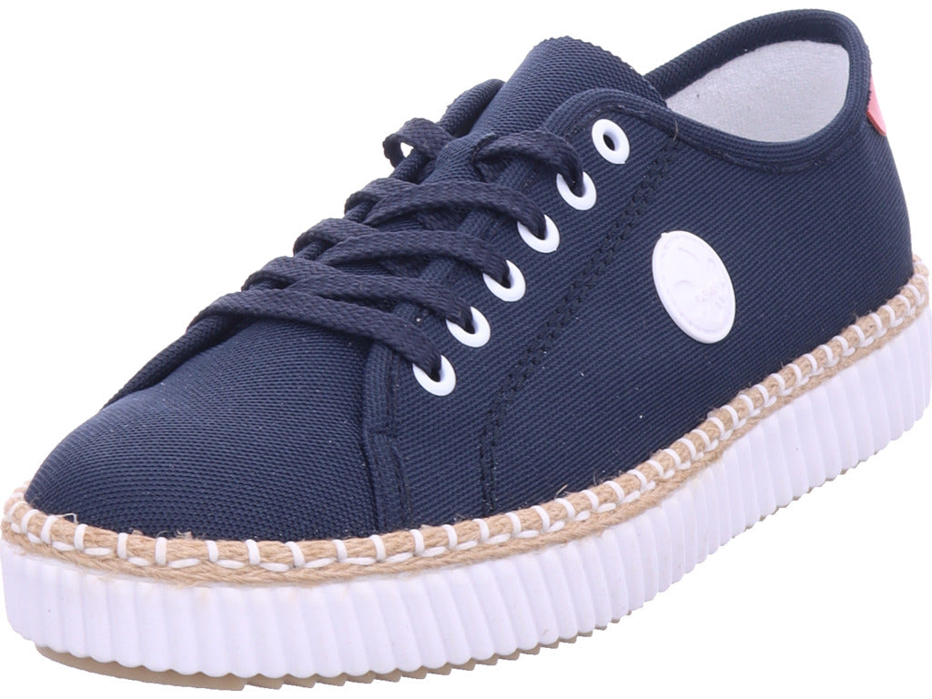 Rieker Damen Textilschuh Fsk Damen Halbschuhe in blau