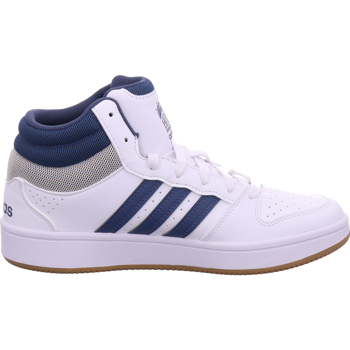 Adidas chlapecké tenisky Hoops Mid Classic J v bílé