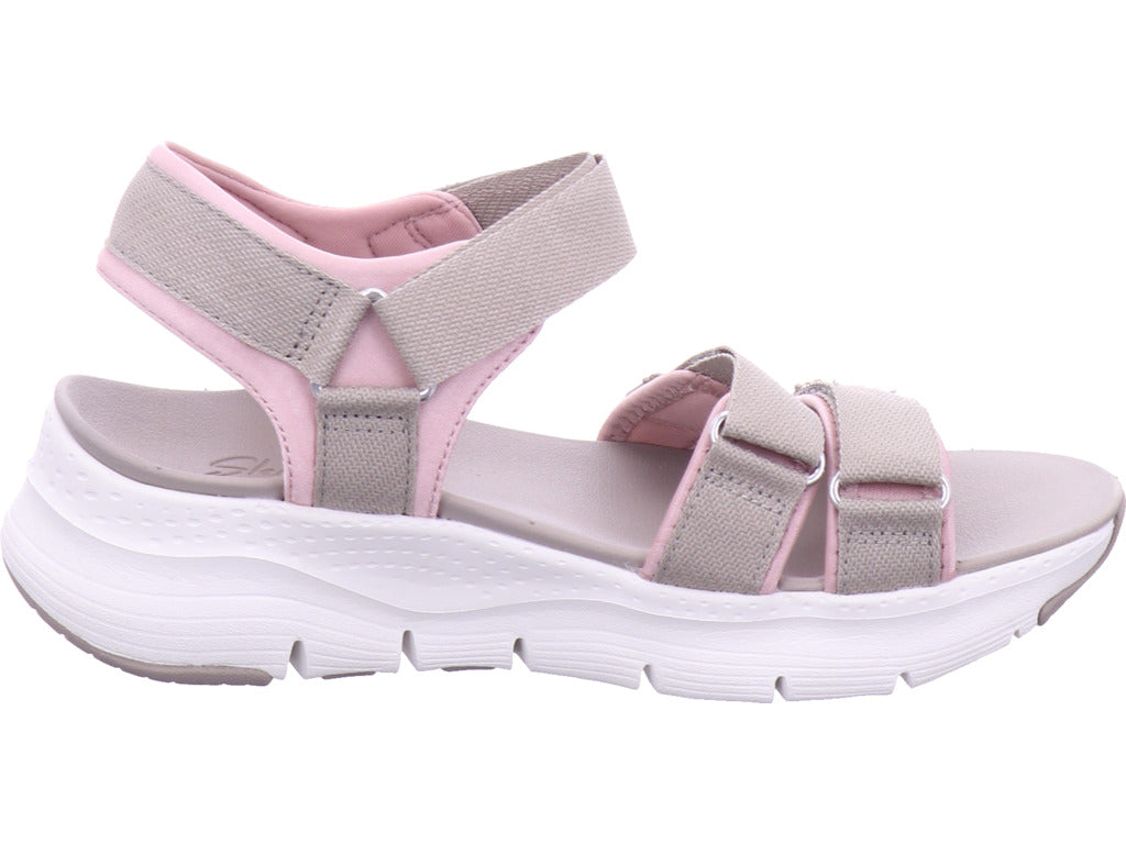 SKECHERS Damen Sandalette Arch Fit in grau