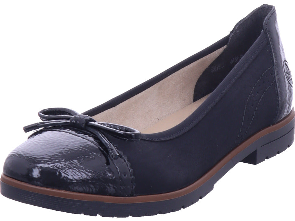 Rieker Women's Ballerina Fsk Women's Slip-On Shoes in Black
