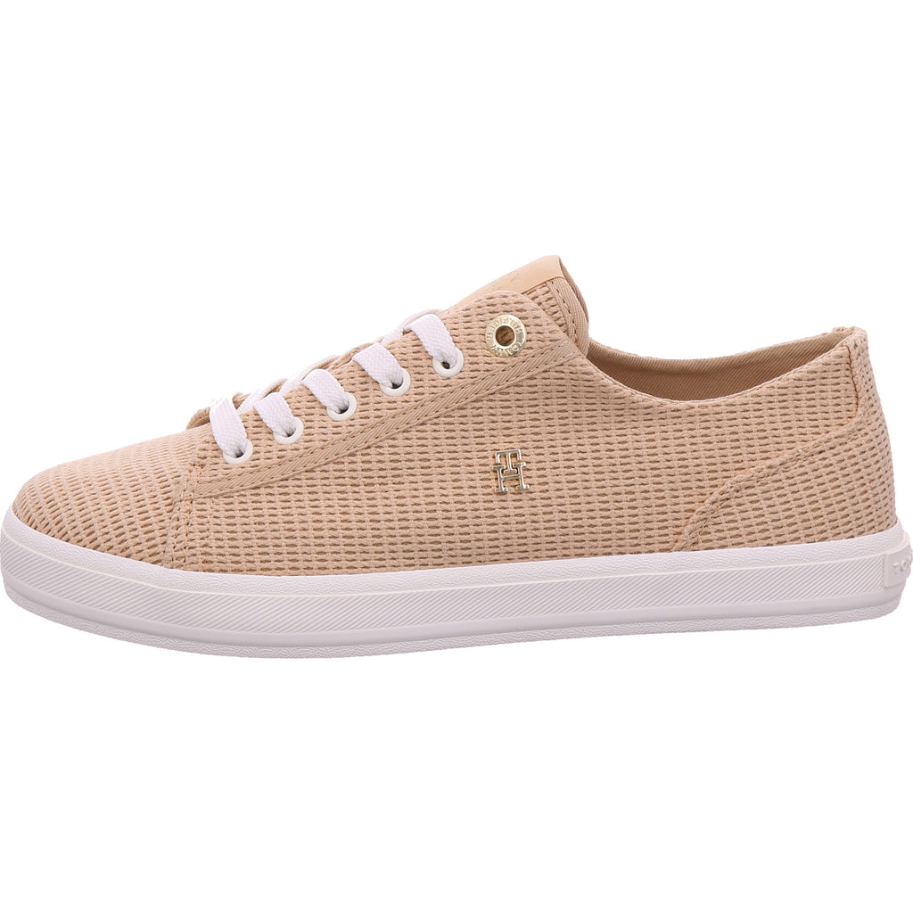 Tommy Hilfiger Damen Sneaker Th Webbing Summer Sandal in beige