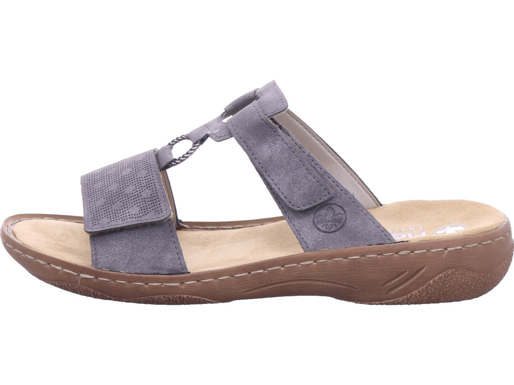 Rieker Women's Mule Fsk Women's Sandals in Grey