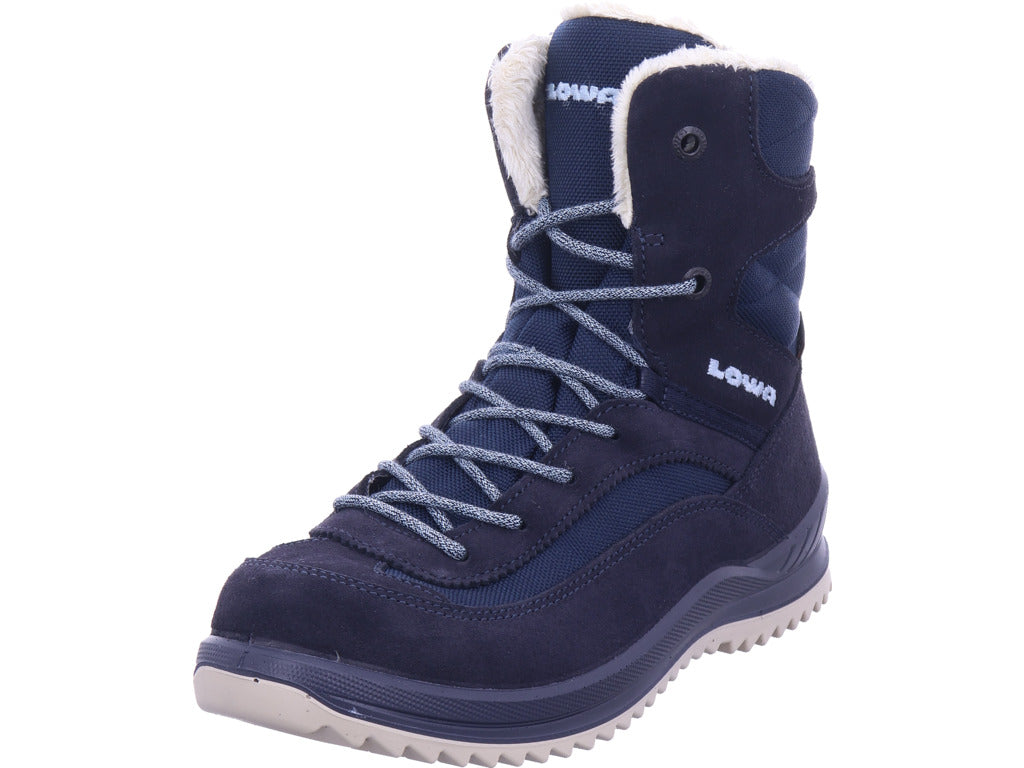 lowa Damen Moonboots Ella Gtx Hi Jr in blau