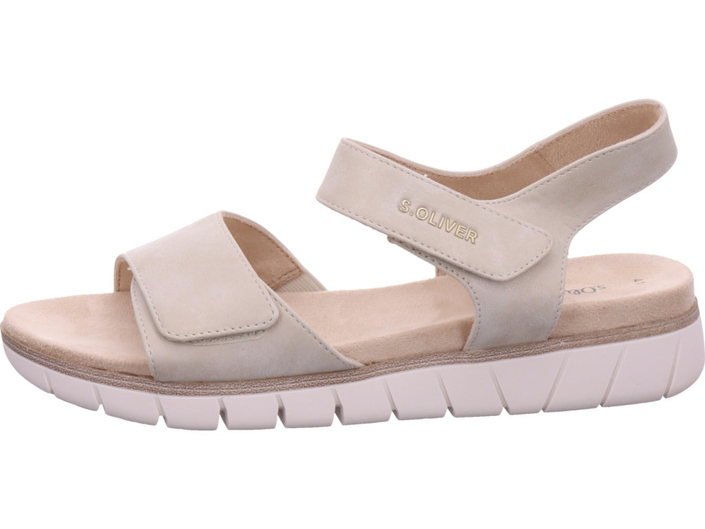 s.Oliver Damen Sandale  in beige