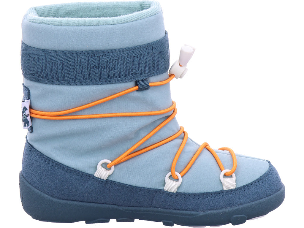 Affenzahn Boys' Moon Boots Snowboot Snowy Bunny in green
