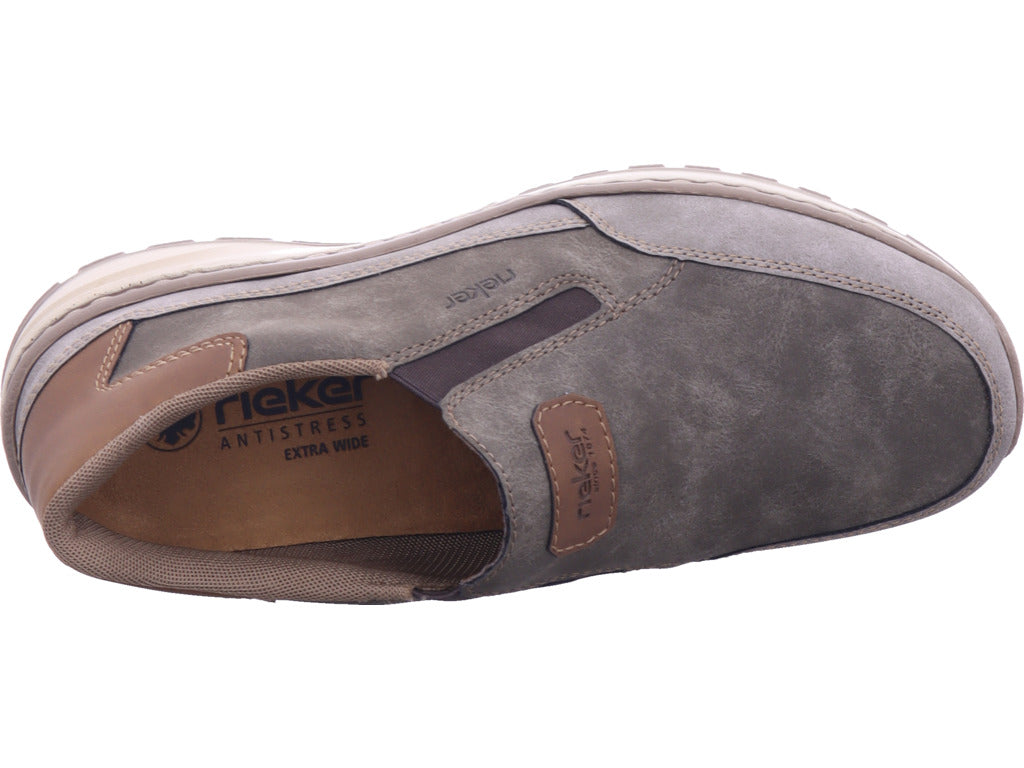 Rieker Herren Slipper Fsk Herren Halbschuhe in braun