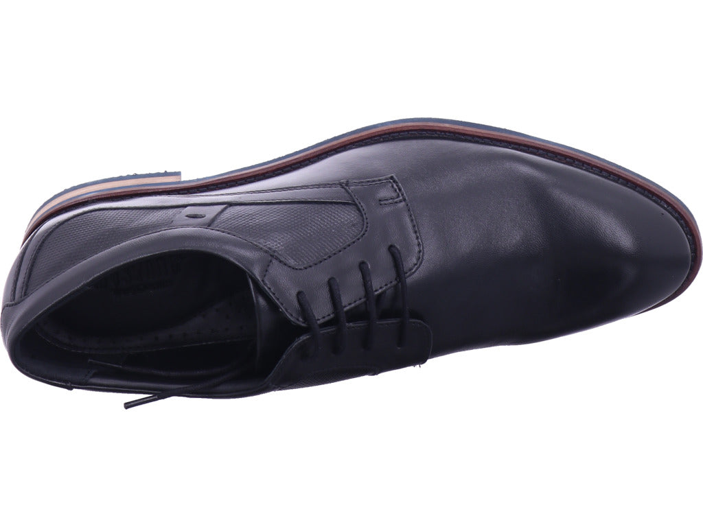 Mustang Herren Businessschuh Schwarz Metrometro in schwarz