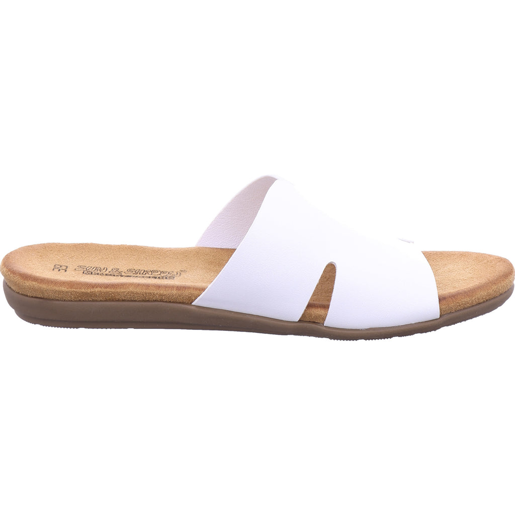 Shoe-world Women's Mule in White