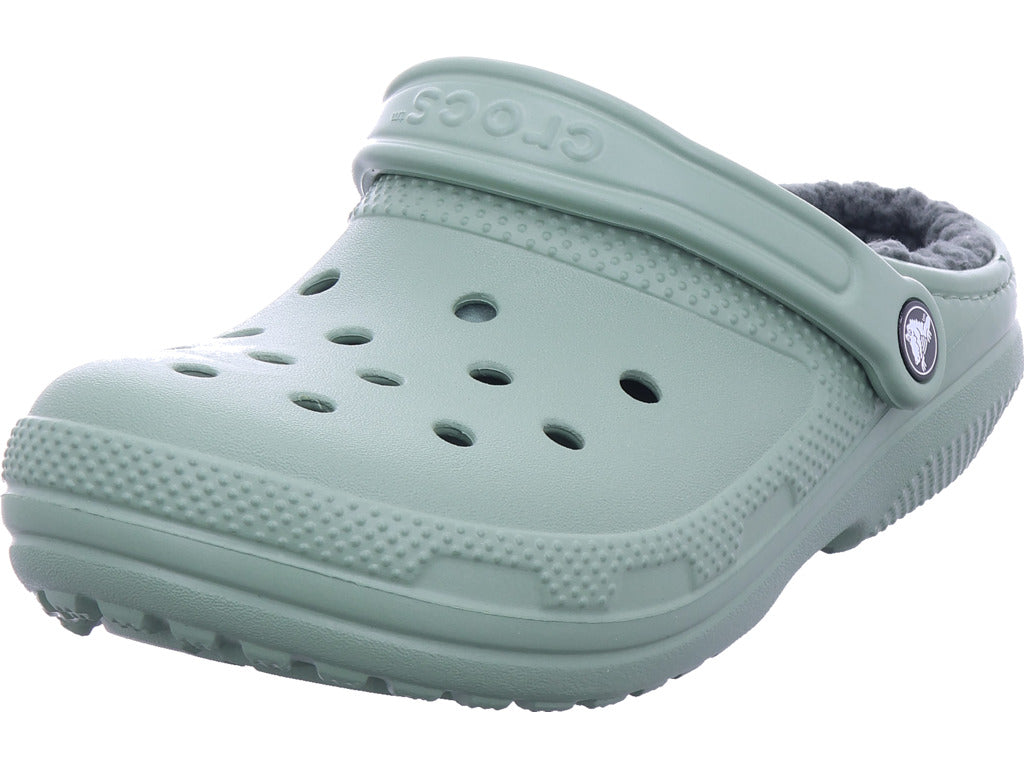 Crocs Damen Badeschuh Classic Lined Clog in grün