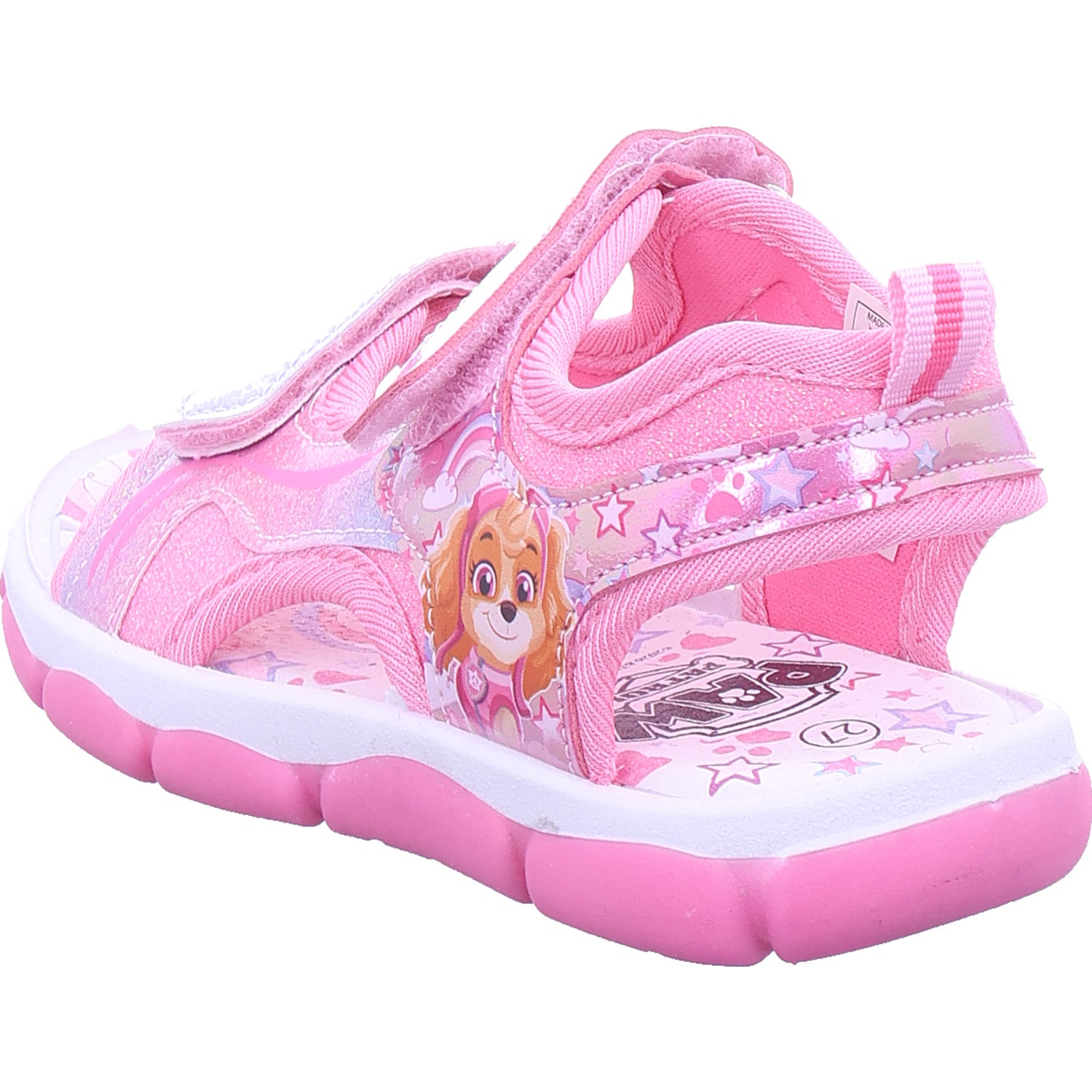 Silver Int Disney Girls' Mesh Paw Patrol Sandals in Pink