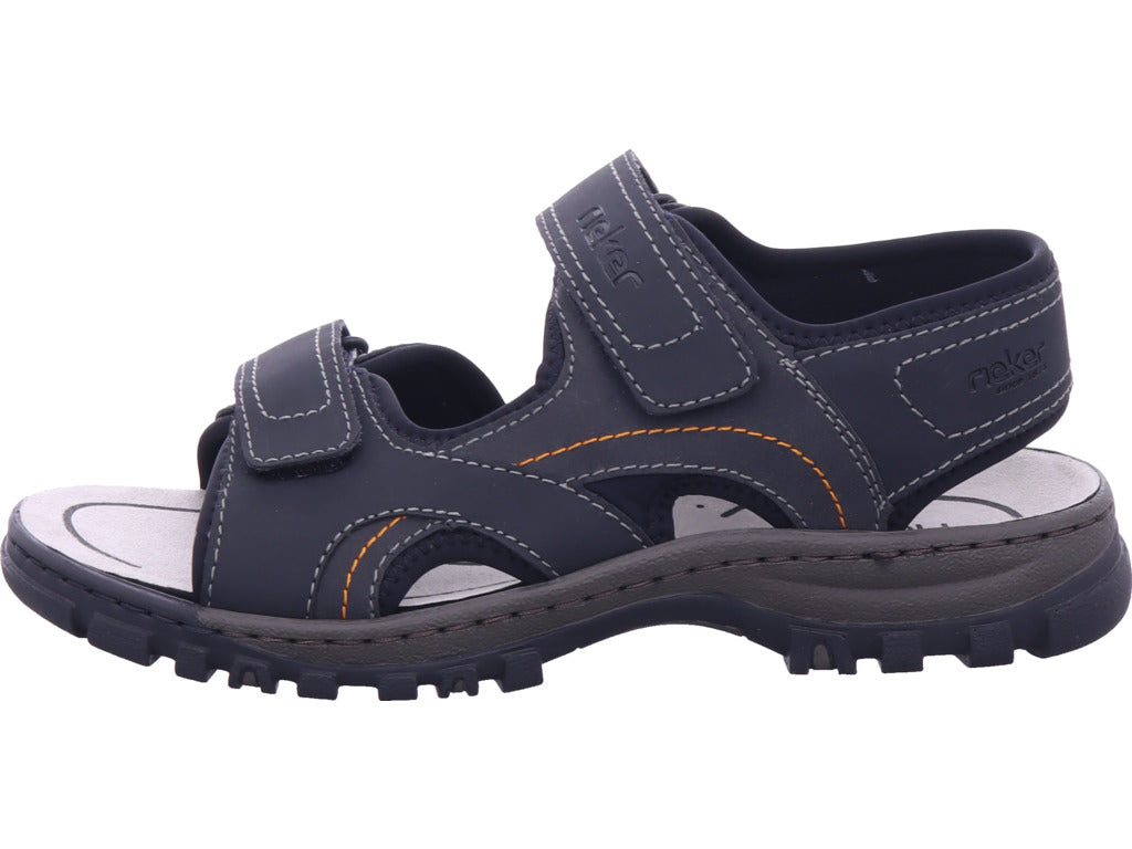 Rieker Pánské Sandály Fsk v černé barvě
