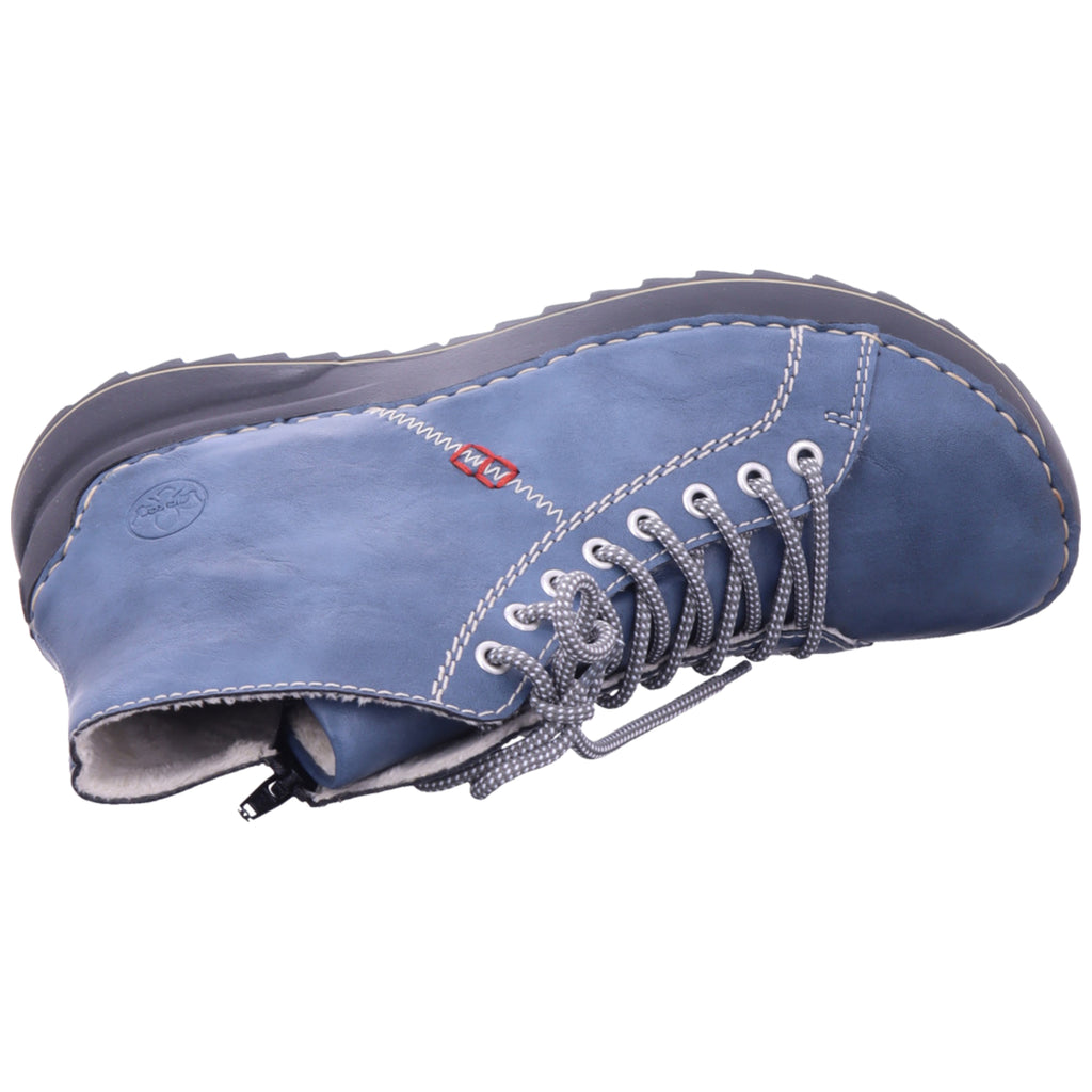 Rieker Damen Stiefel Hwk Damen Stiefel in blau