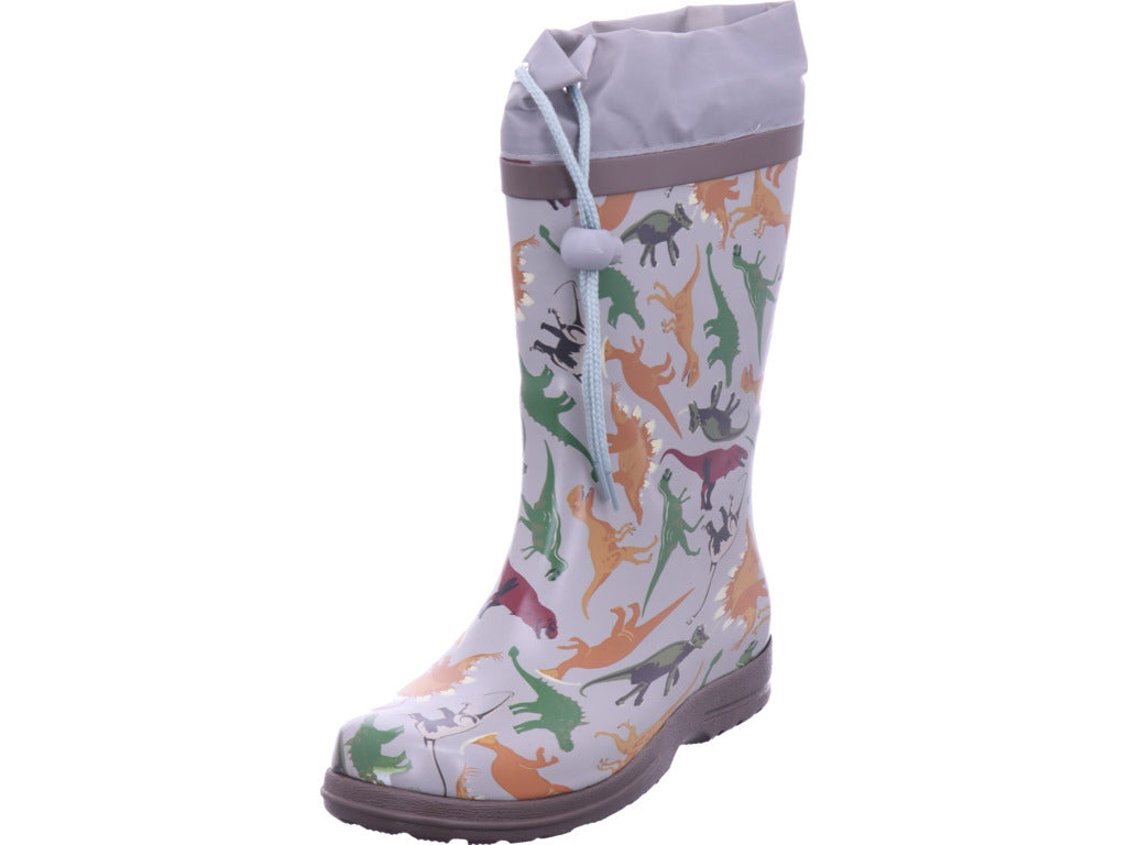 Beck Boys' Wellington Boots Dinoland Grey in grey