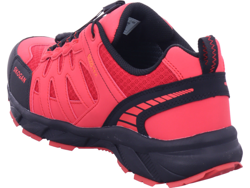 Pánské turistické boty Skogan v červené barvě