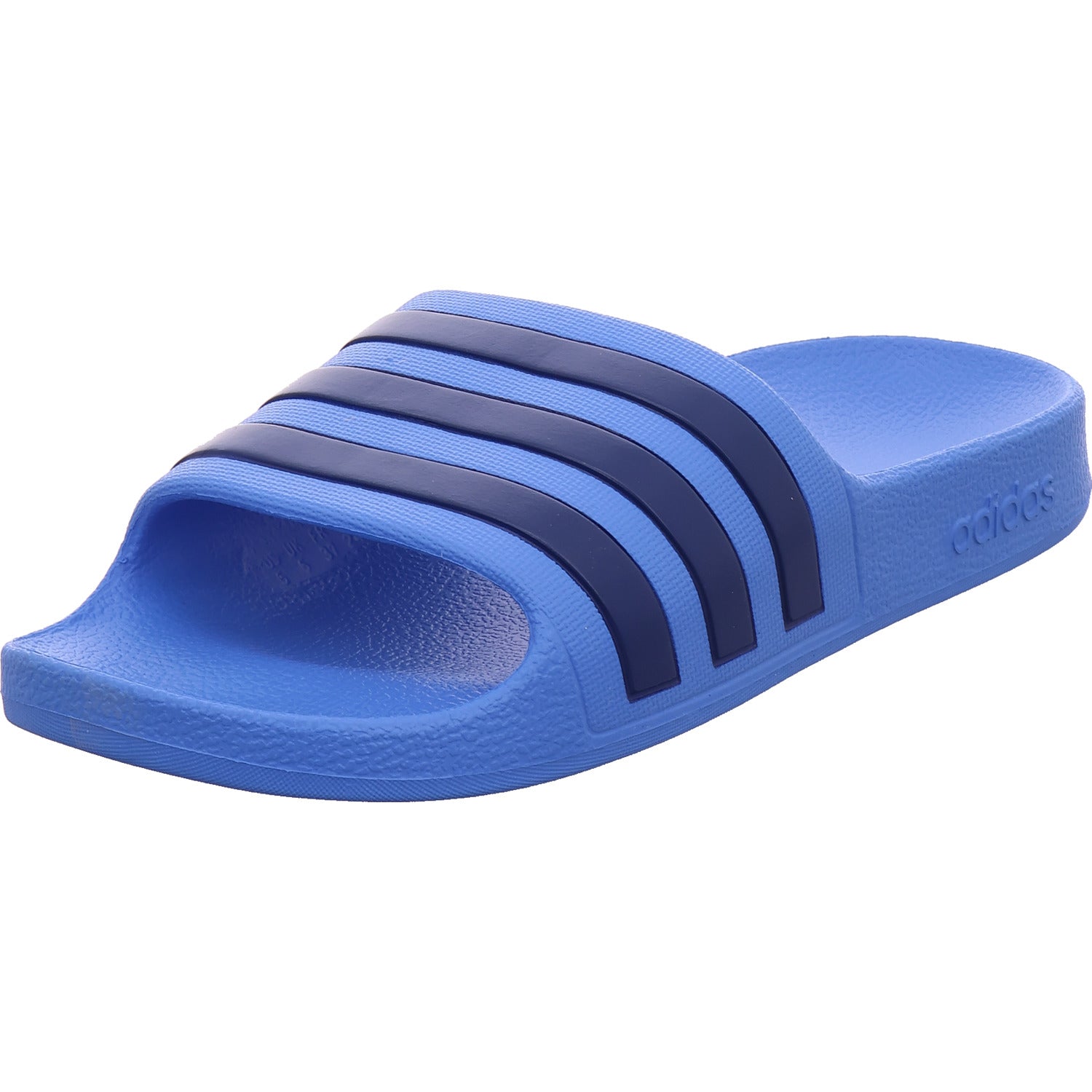 Chlapecké plážové pantofle Adidas Adilette Aqua K v modré barvě