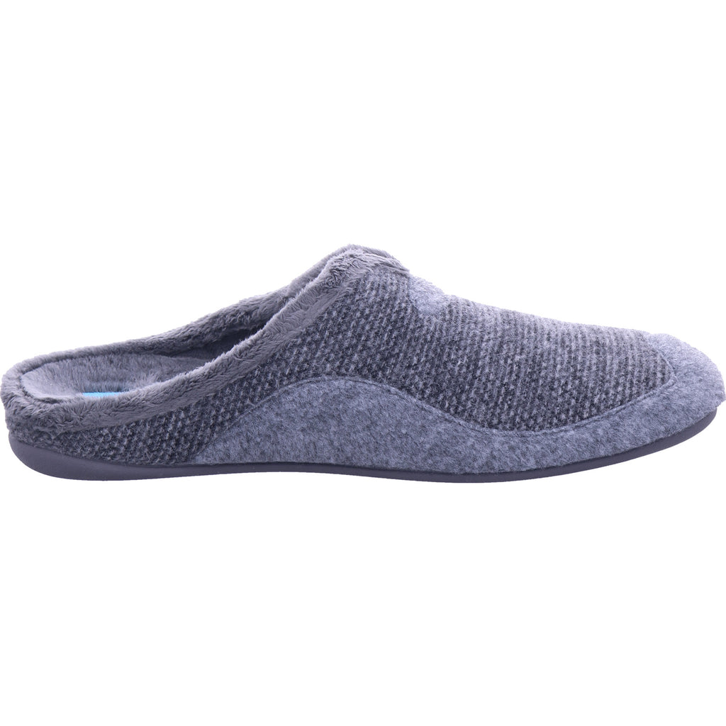 Varomed Herren Hausschuh Pedro Pantoffel in grau
