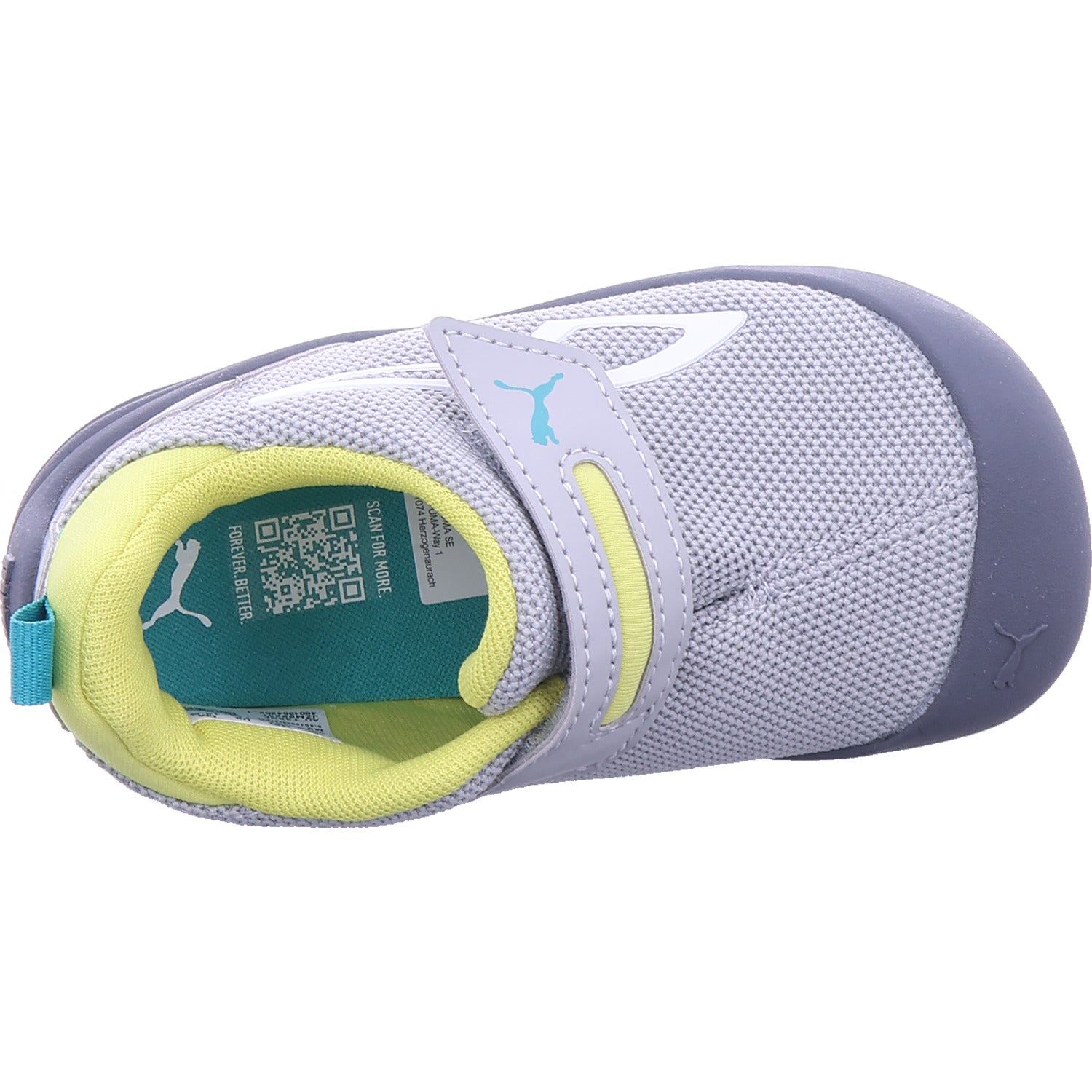 Puma Unisex - Kinder Lauflernschuh Kitten Mesh V Inf in grau