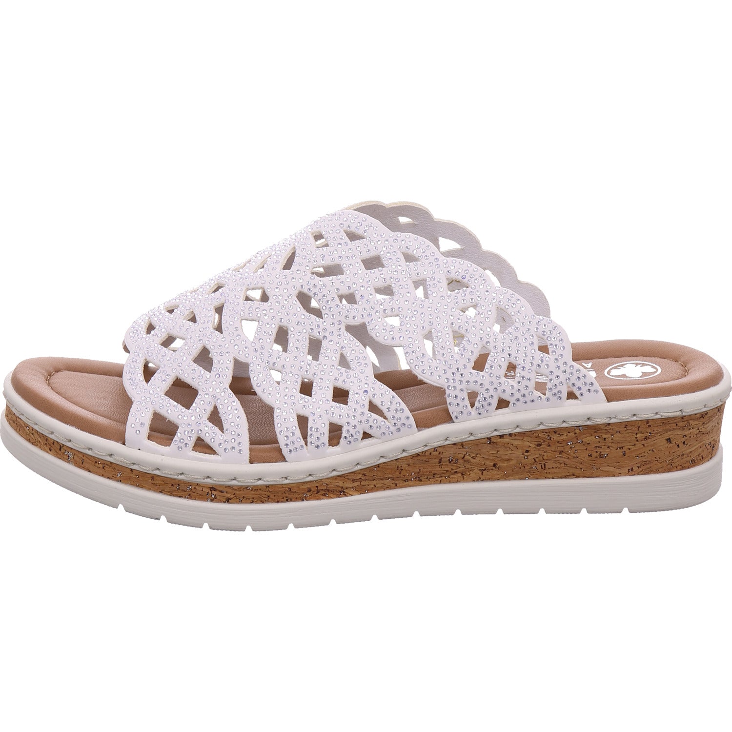 Rieker Damen Pantolette  in weiß