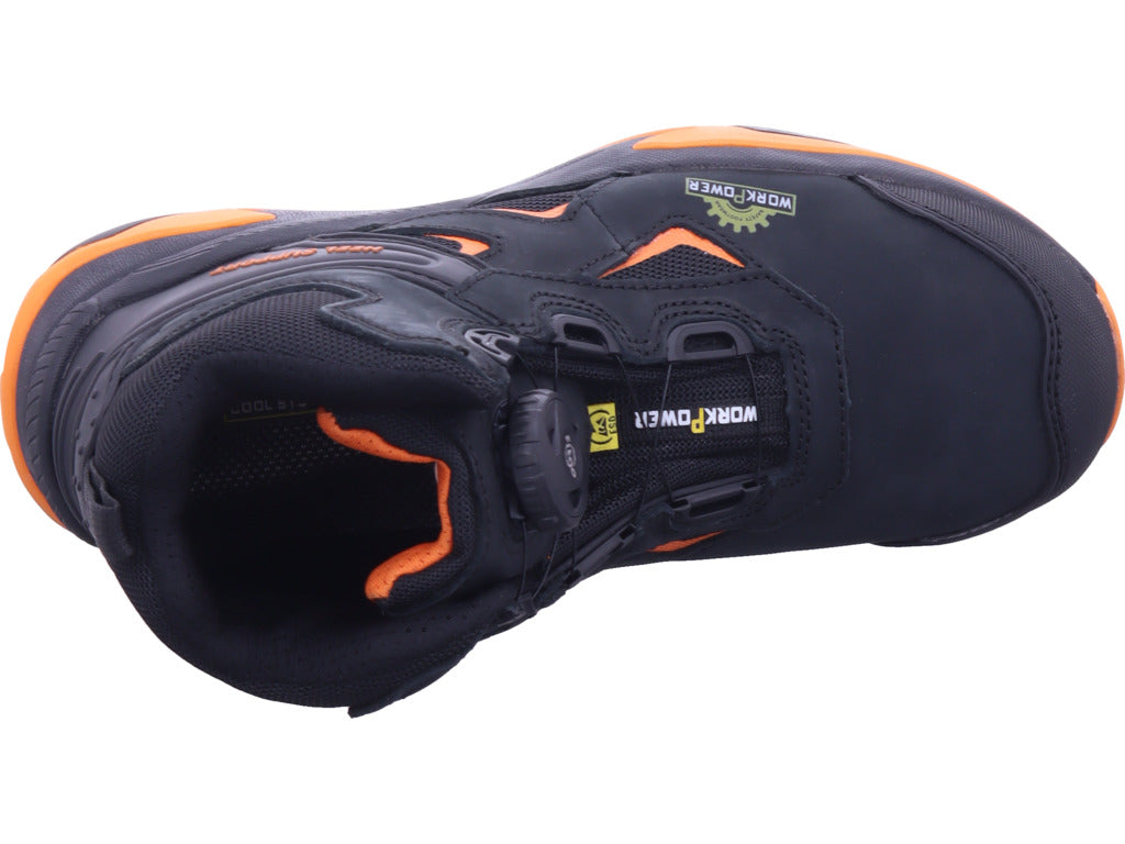 WorkPower Herren Sicherheitsschuh Apollo Sicherheitsstiefel S3 in schwarz